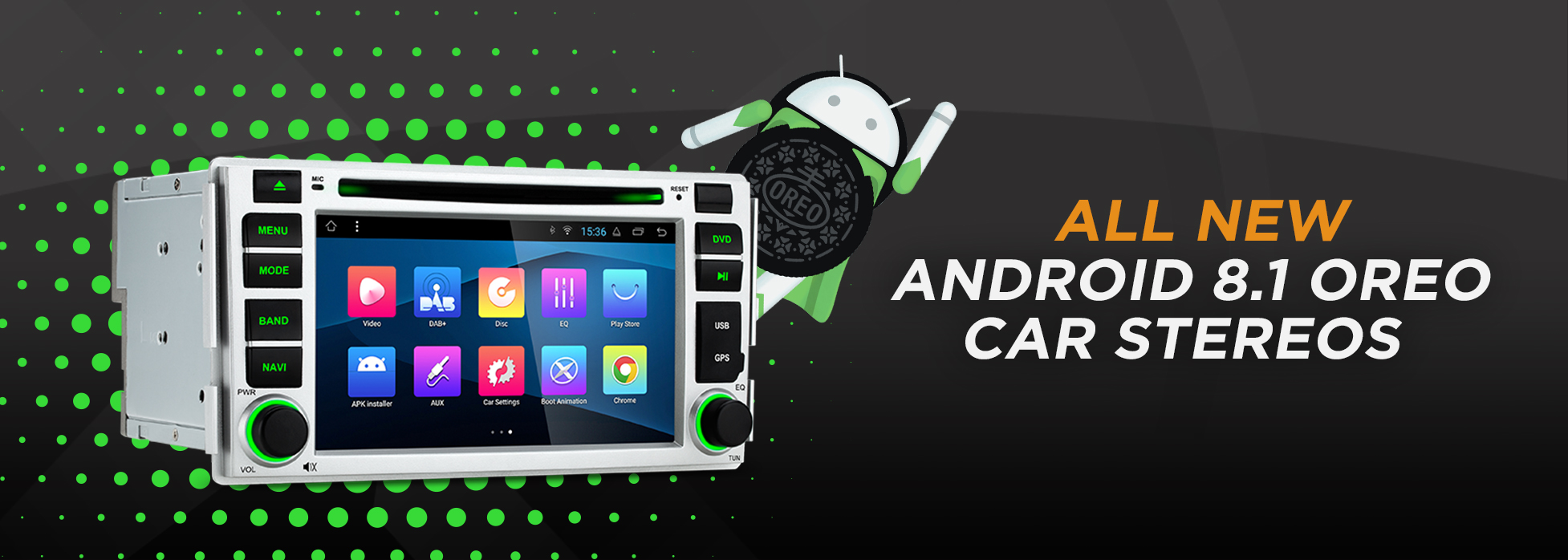 new android 8.1 car stereos banner